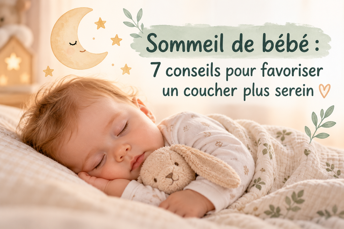 Sommeil de bébé : 7 conseils pour favoriser un coucher plus serein.