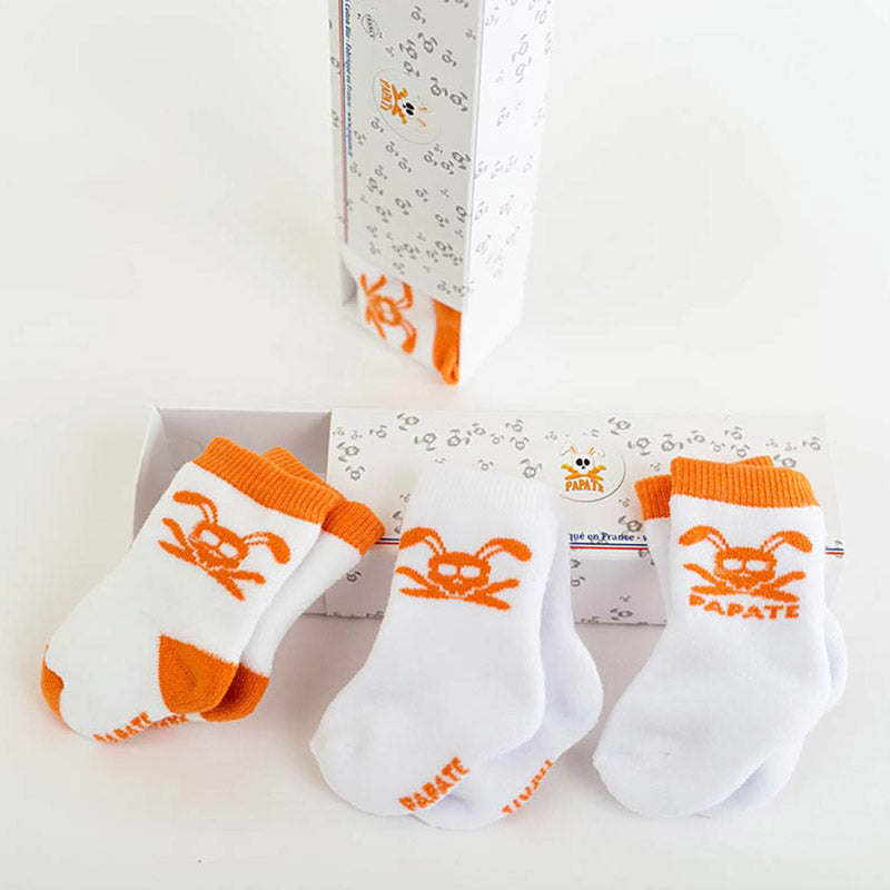 chaussettes naissance coton bio papate
